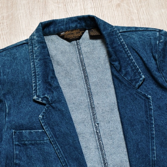 EDDIE BAUER SMALL DENIM BLAZER - Picture 7 of 7